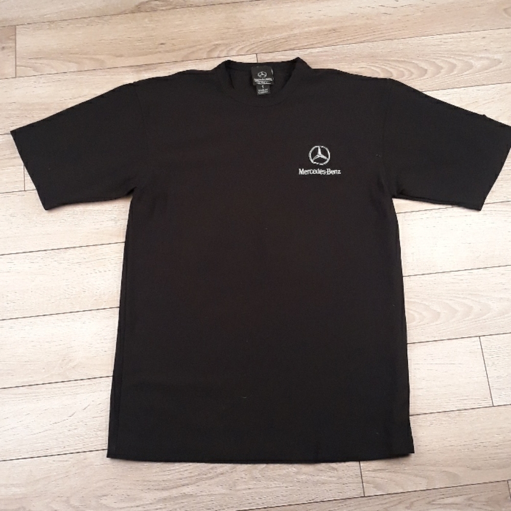 MERCEDES BENZ The Collection Embroidered Mens Black Short Sleeve Shirt Small‎